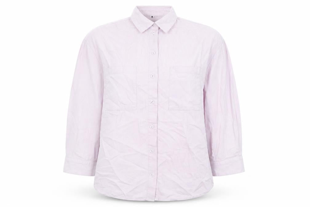 Divided by H&M Womens Pink Cotton Basic Button-Up Size XS Collared