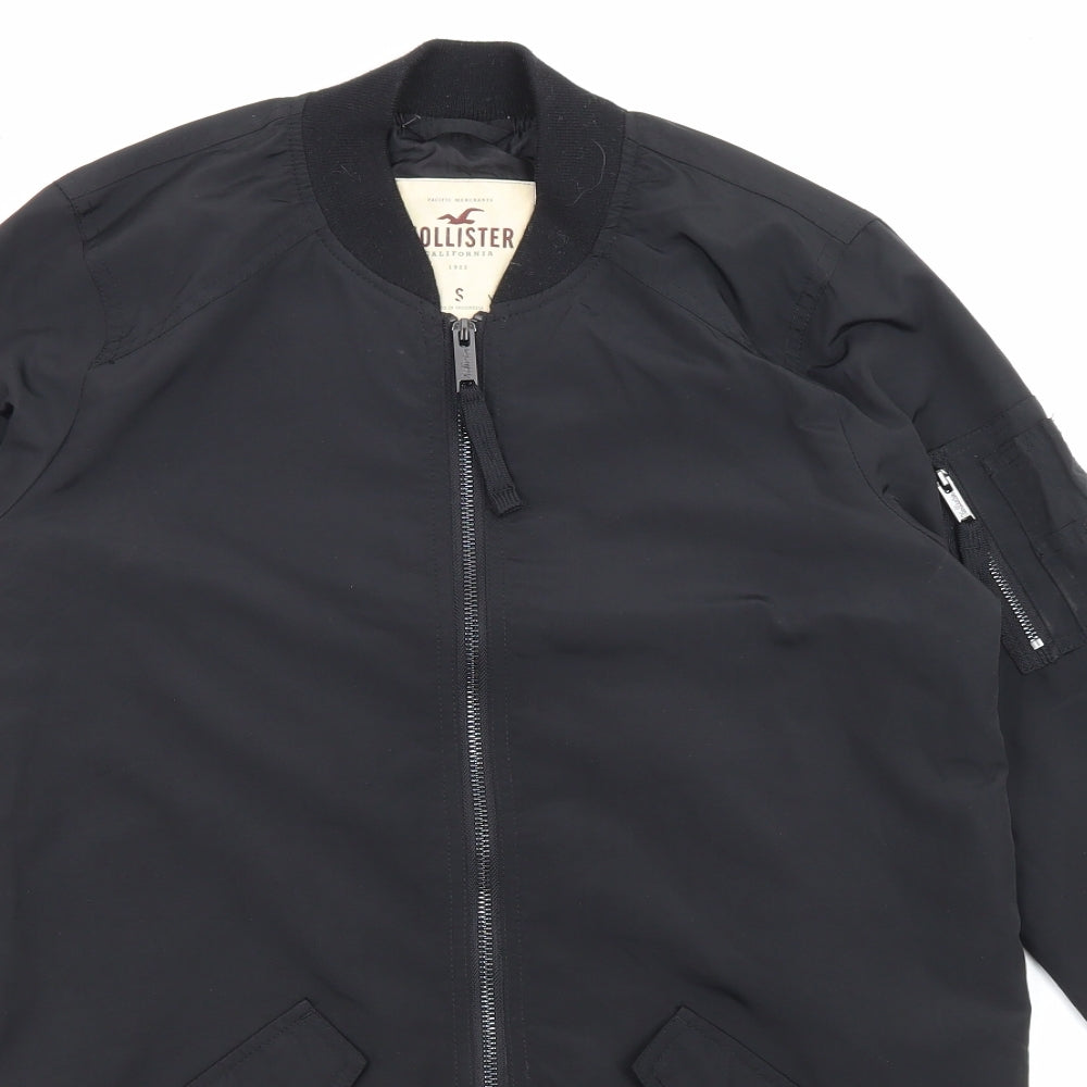 Hollister Mens Black Jacket Size S Zip