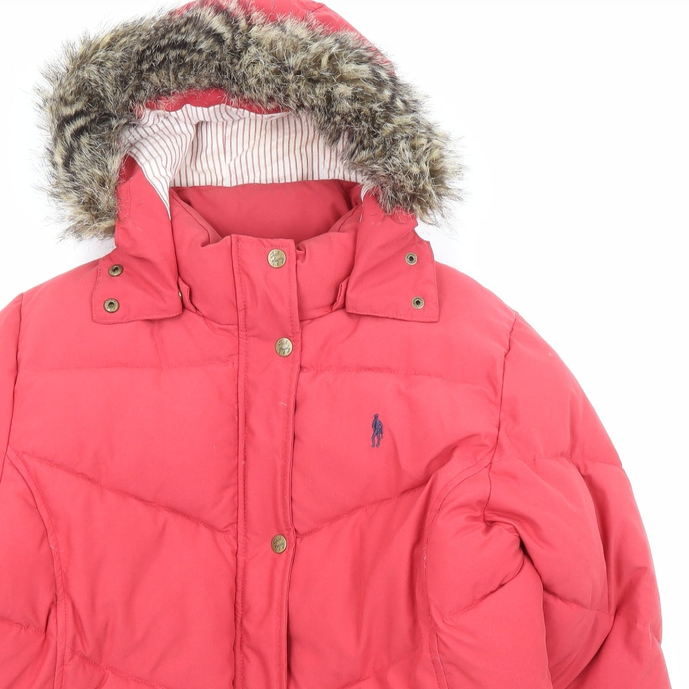 Jack Murphy Womens Purple Puffer Jacket Jacket Size 14 Zip