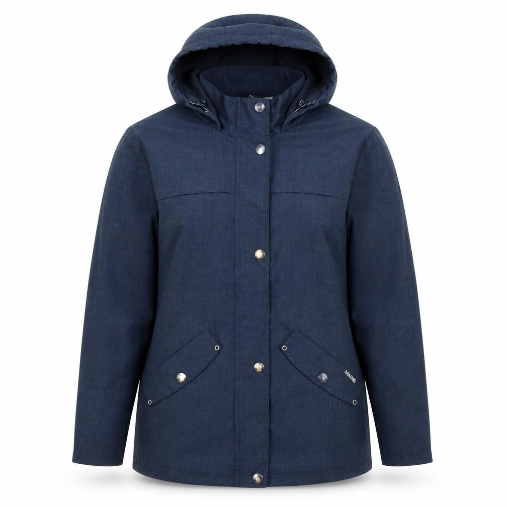 Maine New England Womens Blue Jacket Size 10 Zip