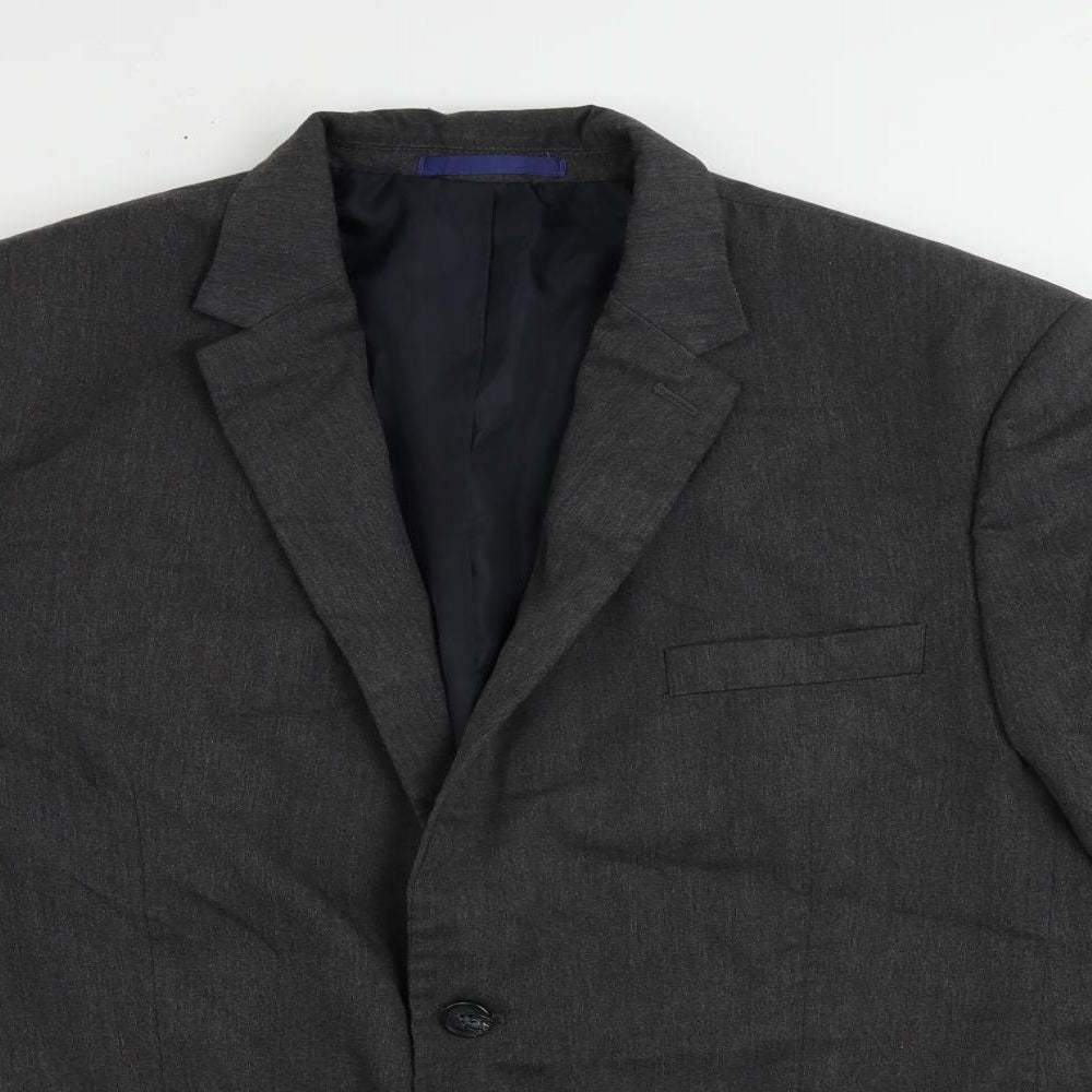 Marks and Spencer Mens Grey Polyester Jacket Suit Jacket Size 44 Regular