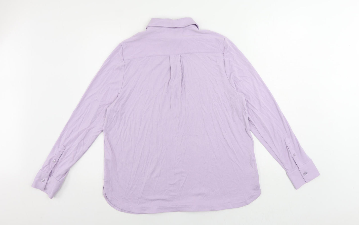 Autograph Womens Purple Modal Pullover Sweatshirt Size 16 Zip