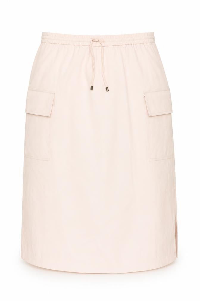 Marks and Spencer Womens Pink Polyester A-Line Skirt Size 18 Drawstring