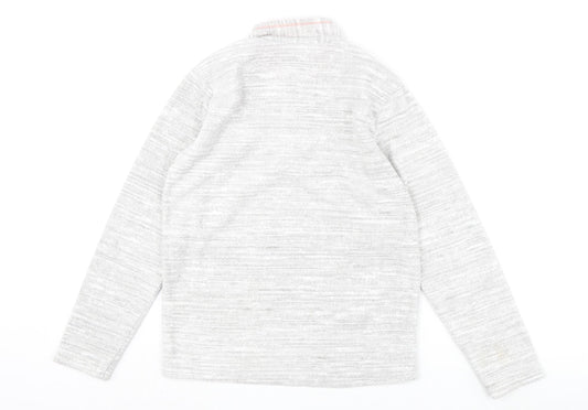 DECATHLON Girls Grey Polyester Pullover Sweatshirt Size M Zip