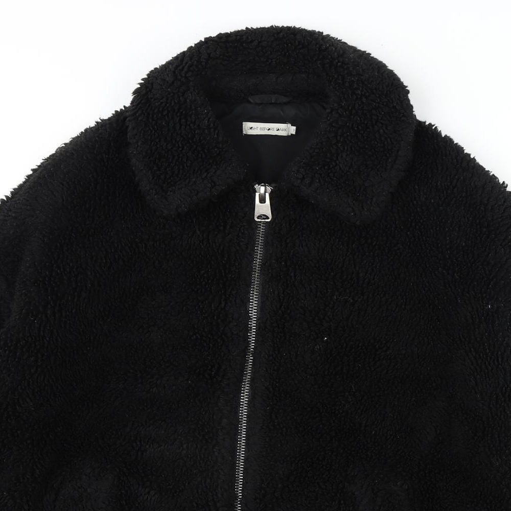 Light Before Dark Womens Black Jacket Size S Zip