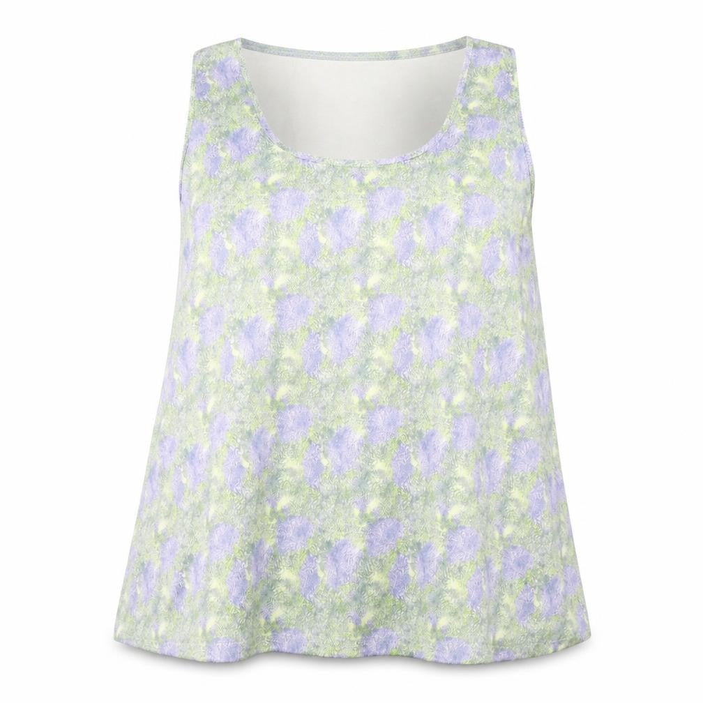 Marks and Spencer Womens Multicoloured Geometric Polyester Basic Tank Size 20 Round Neck
