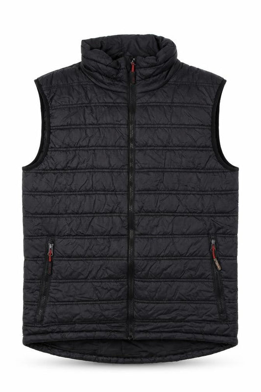 Castle Clothing Mens Black Gilet Coat Size S Zip