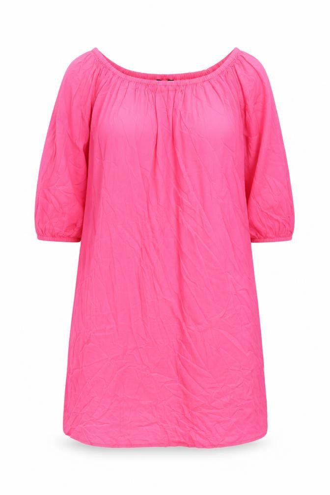 Marks and Spencer Womens Pink Viscose A-Line Size M Scoop Neck Pullover