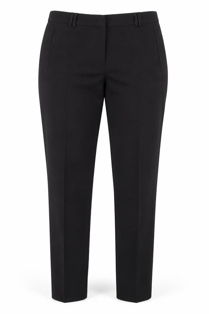 Topshop Womens Black Polyester Trousers Size 12 L28 in Regular Zip - Classic