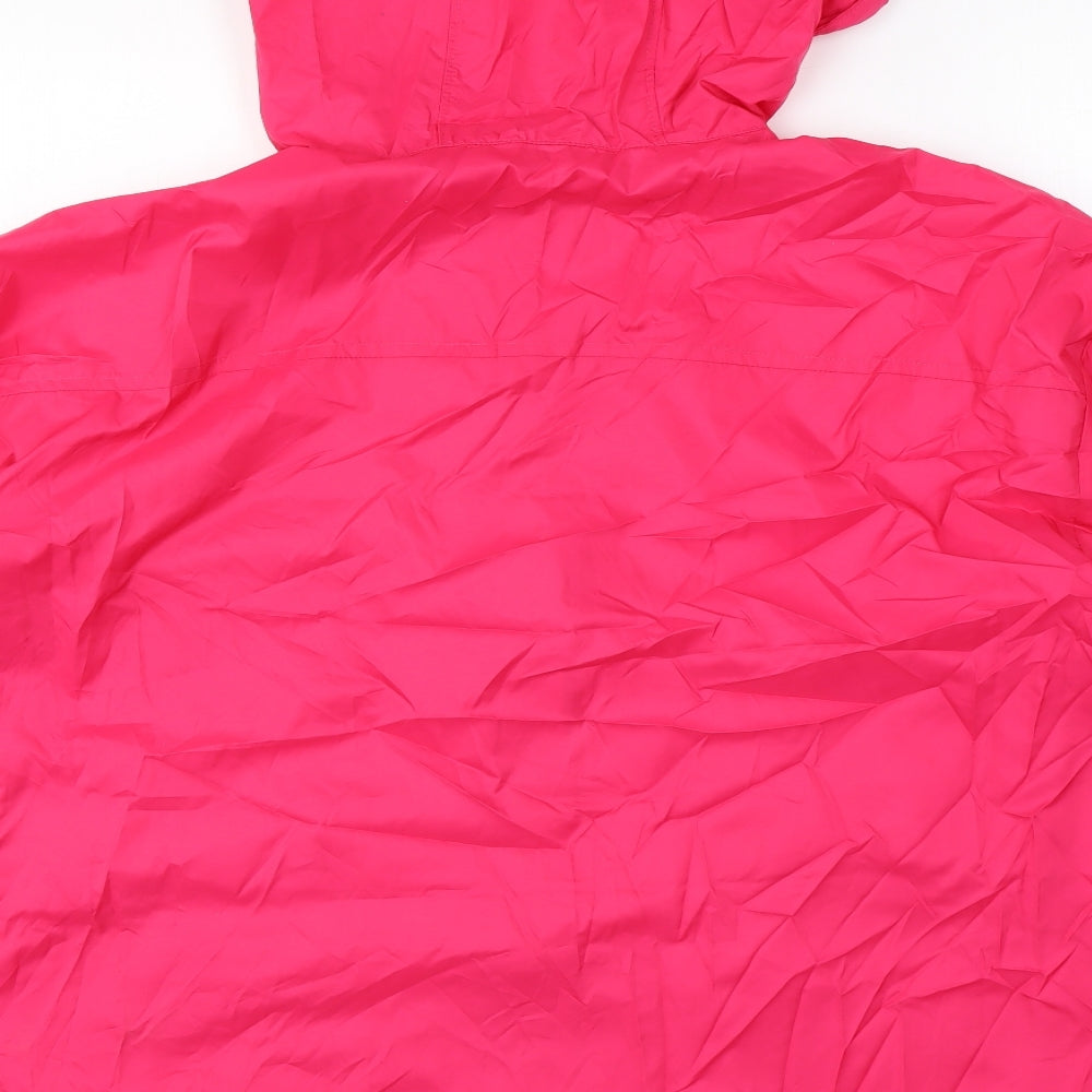 Marks and Spencer Womens Pink Rain Coat Jacket Size L Zip