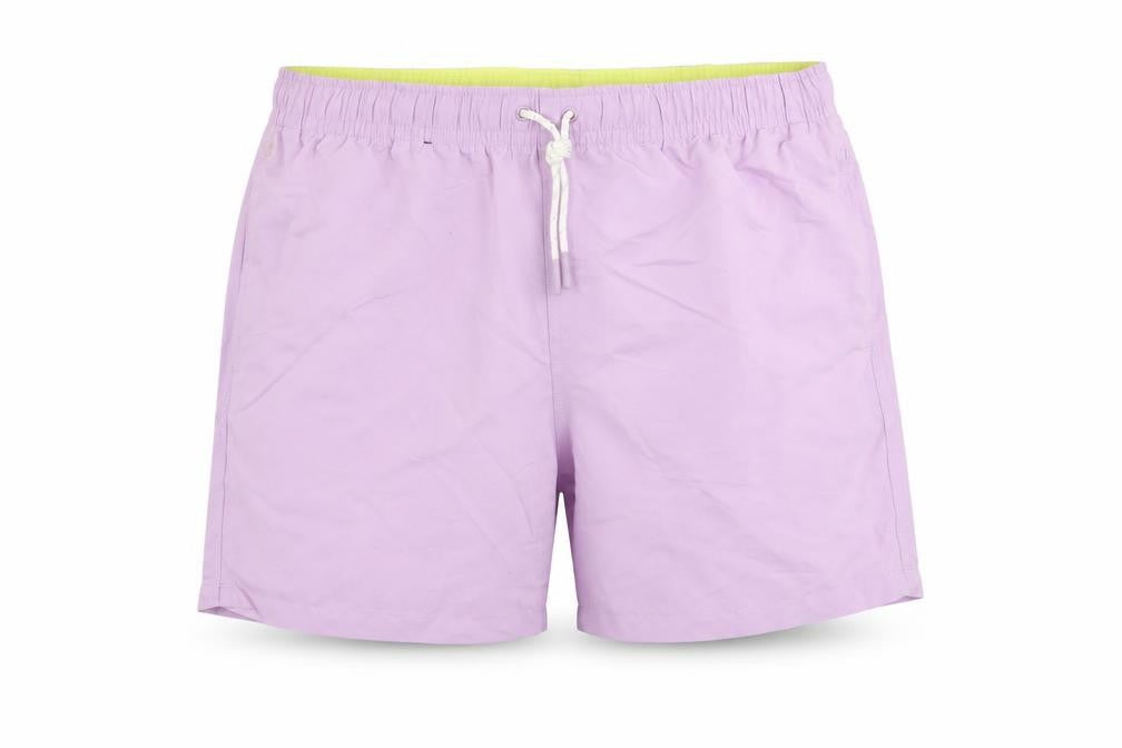 Marks and Spencer Mens Purple Polyester Bermuda Shorts Size 2XL L6 in Regular Drawstring - Swim Shorts