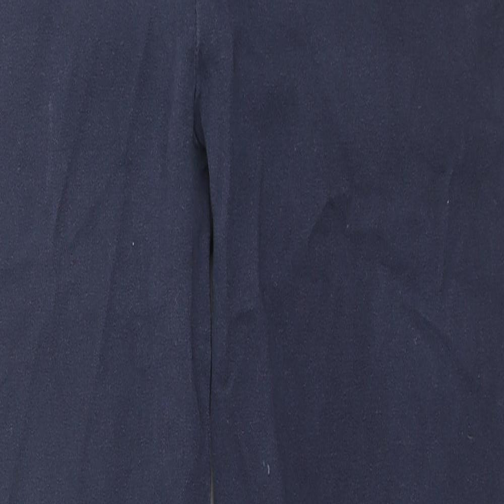 Gap Womens Blue Cotton Trousers Size 8 L24 in Regular Zip