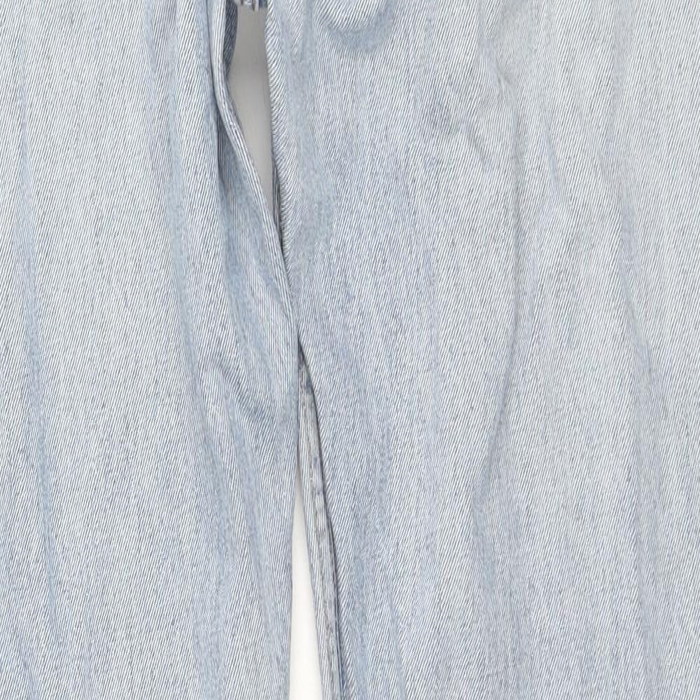 Levi's Mens Blue Cotton Straight Jeans Size 34 in L34 in Regular Zip