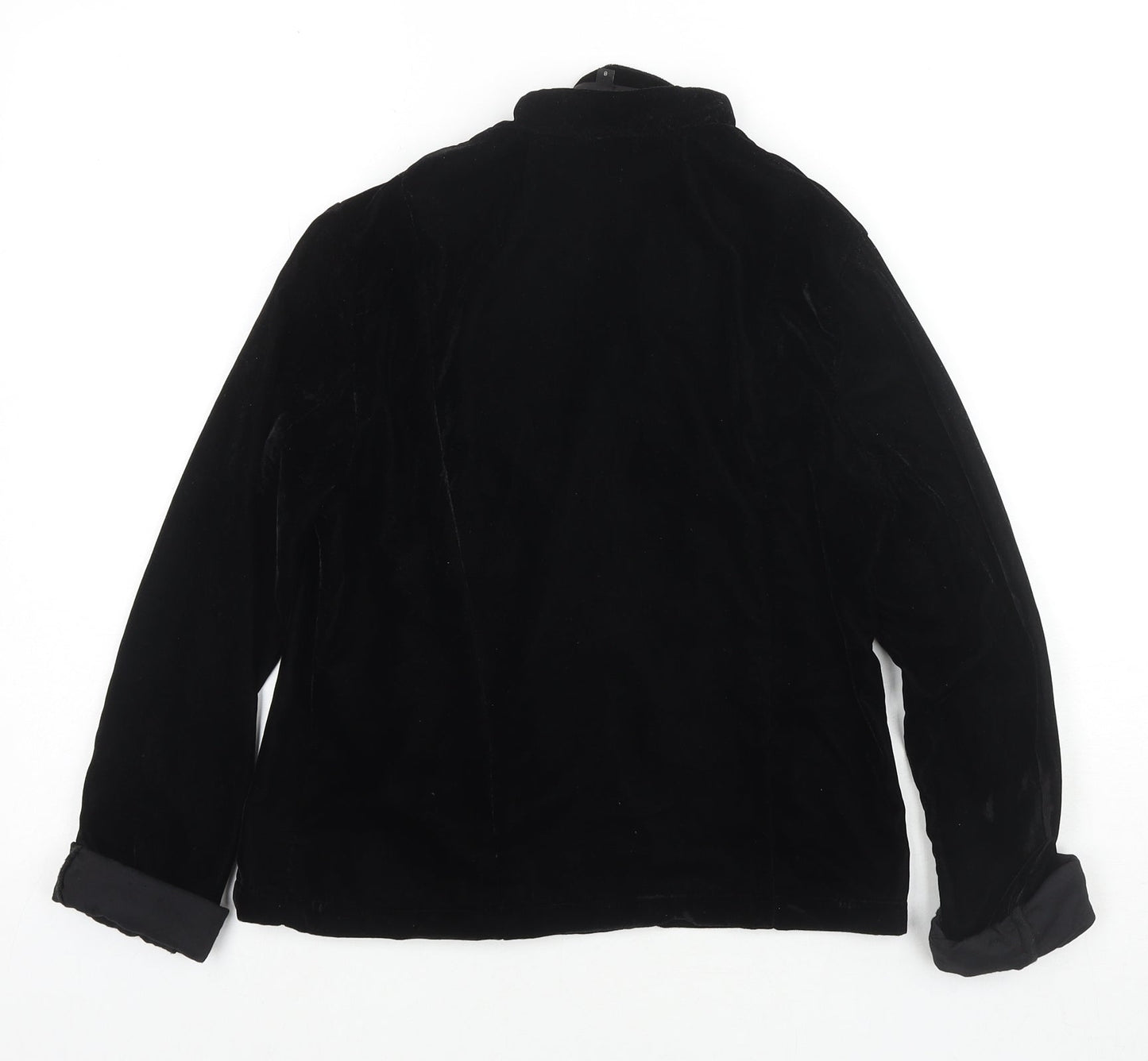 River Island Womens Black Jacket Size 8 Zip