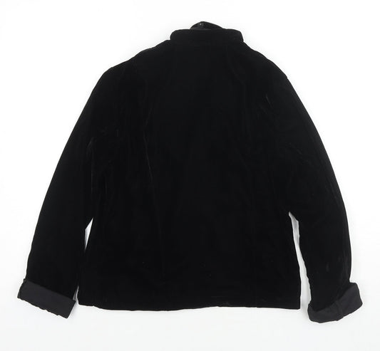 River Island Womens Black Jacket Size 8 Zip