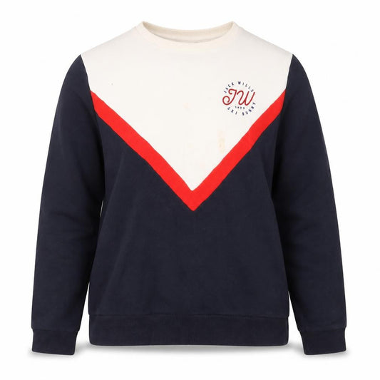 Womens UK 10 Regular Jack Wills Blue Pullover Sweatshirt