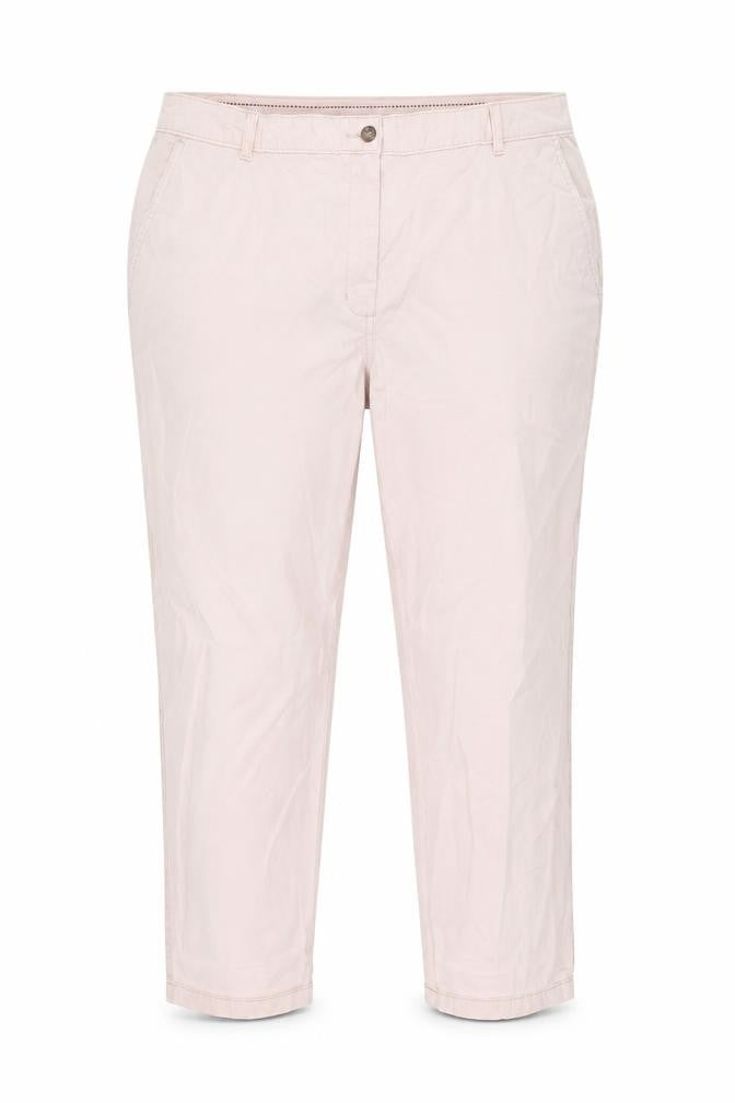 Marks and Spencer Womens Pink Cotton Chino Trousers Size 20 L26.5 in Regular Zip