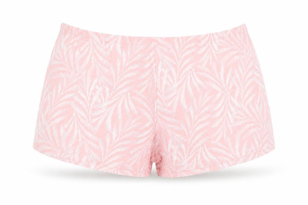 Marks and Spencer Womens Pink Geometric Cotton Babydoll Sleep Shorts Size XL