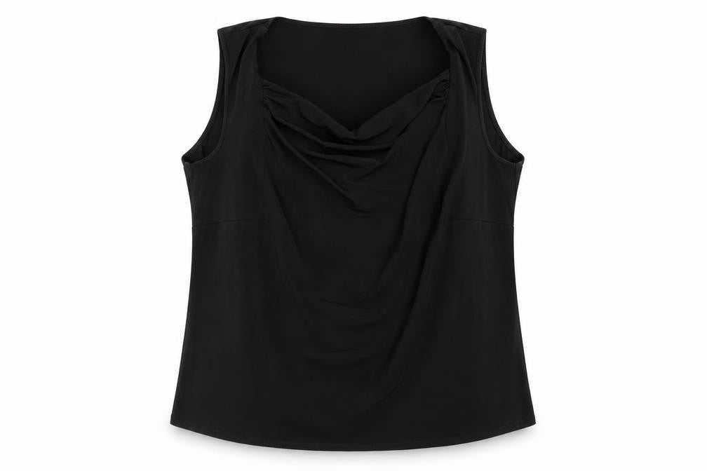 Womens UK Size M Ann Harvey Black Polyester Tank