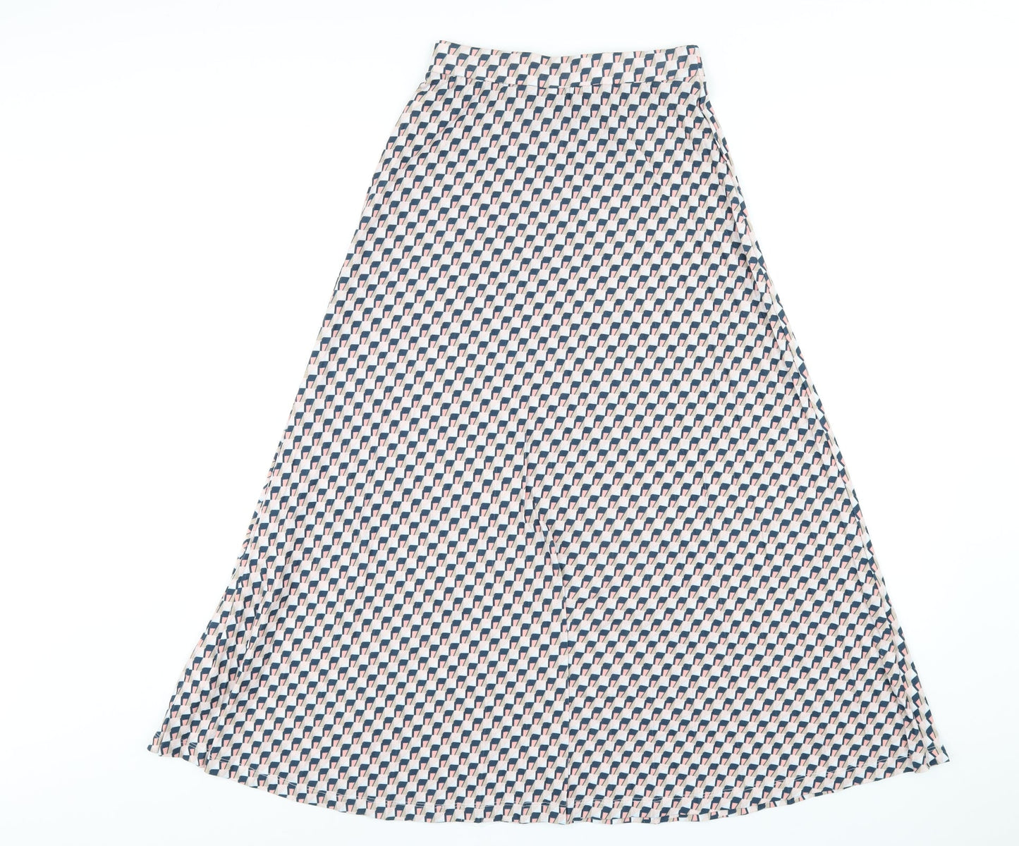 Marks and Spencer Womens Multicoloured Geometric Polyester A-Line Skirt Size 6
