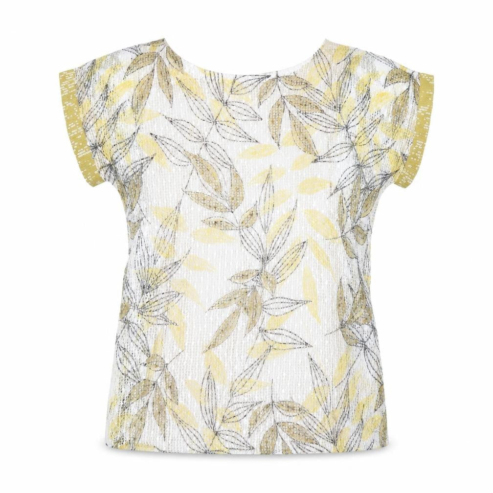 Womens UK Size M Klass Yellow Polyester T-Shirt