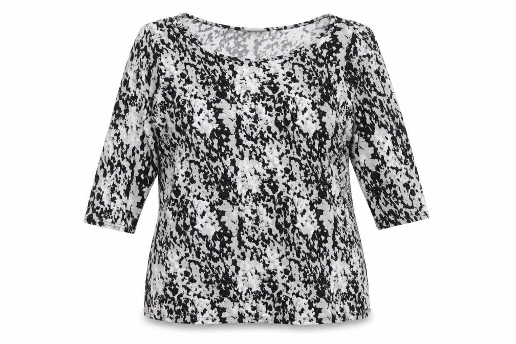 Originals Womens Grey Round Neck Geometric Polyester Pullover Jumper Size 12