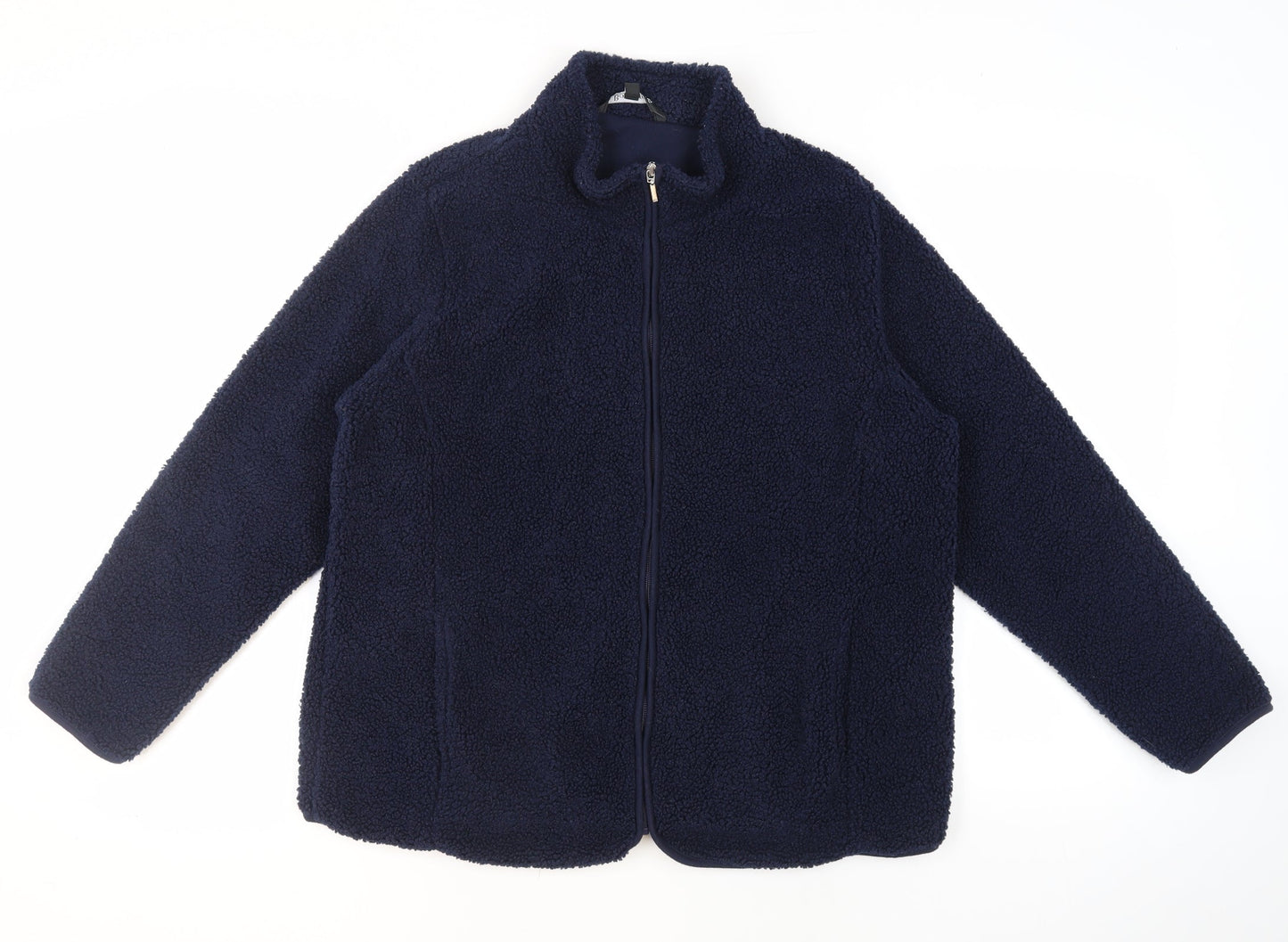 Bonmarché Women's Blue Polyester Full Zip Jacket