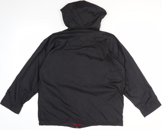 Sport Men's Black Hooded Jacket Size 20