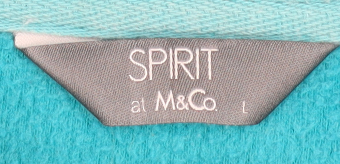 M&Co Women's Blue Fleece Waistcoat Size 10