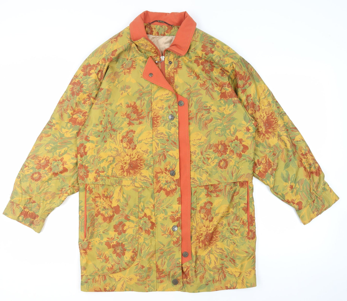 Jan Robert Women's Multicoloured Floral Long Jacket Size 10