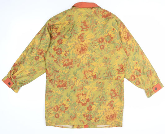 Jan Robert Women's Multicoloured Floral Long Jacket Size 10