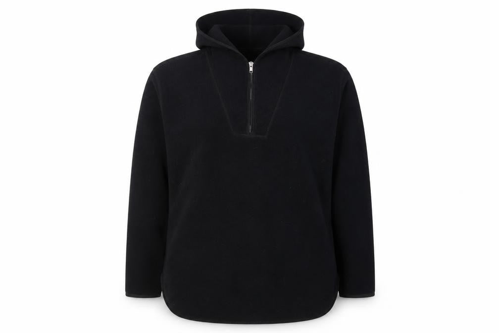 H&M Womens Black Pullover Hoodie, Polyester Size L,
