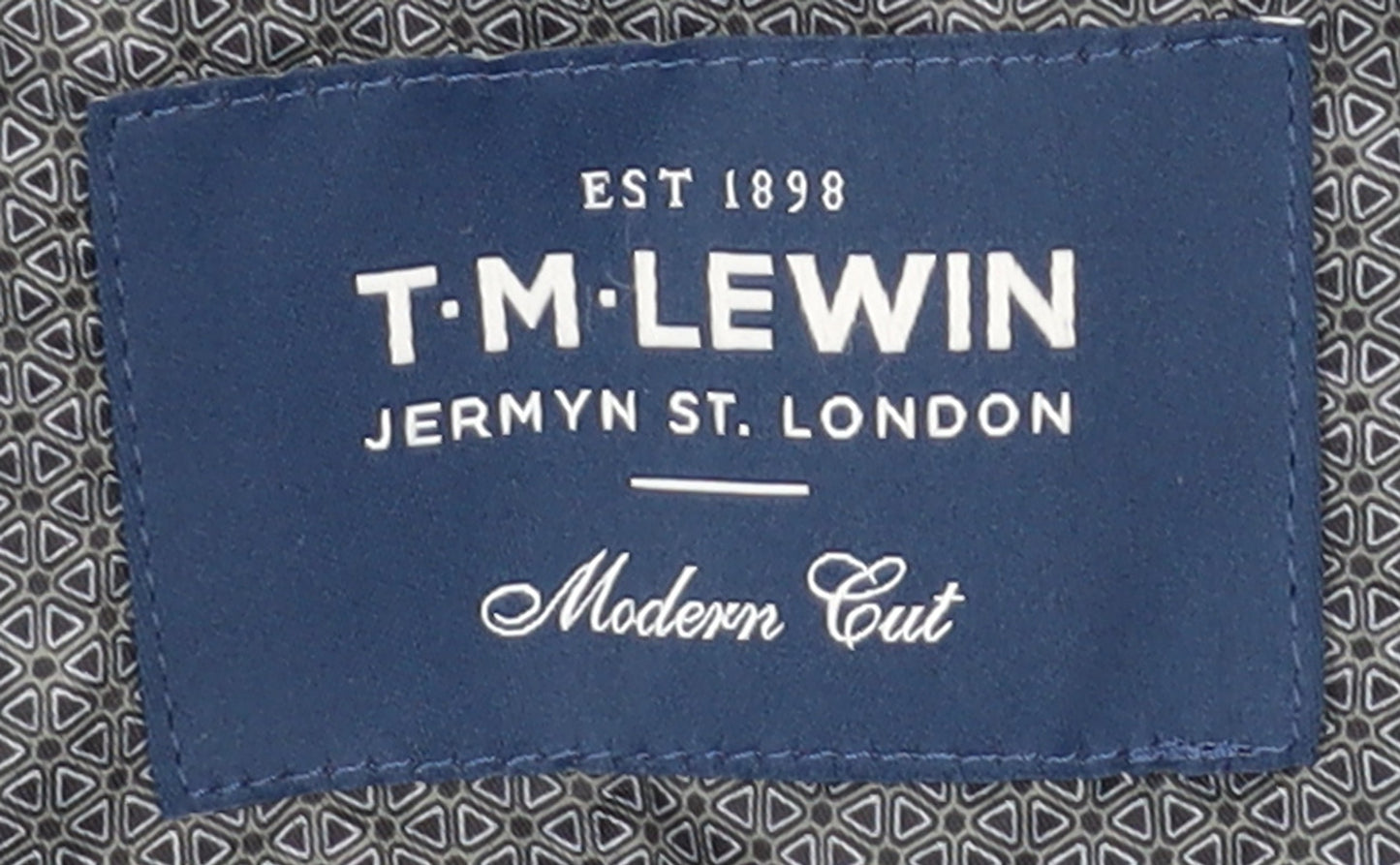 T.M.Lewin Women's Blue Overcoat Size 38 Classic