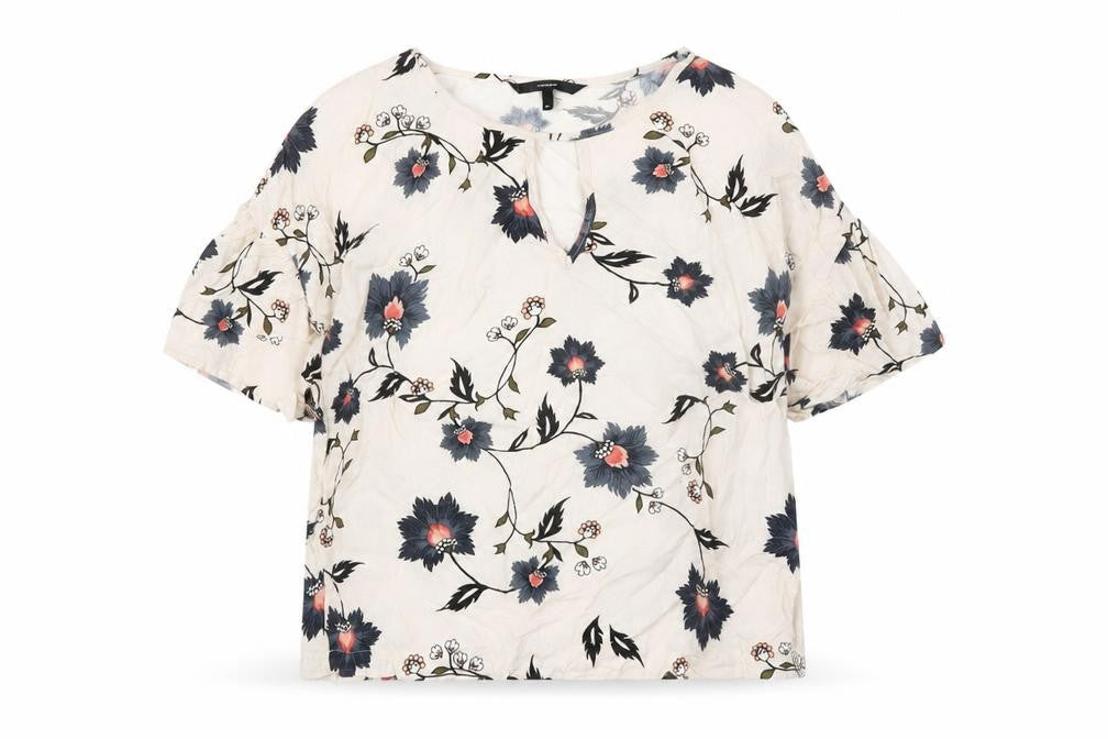 Womens UK Size M VERO MODA Ivory Viscose Blouse