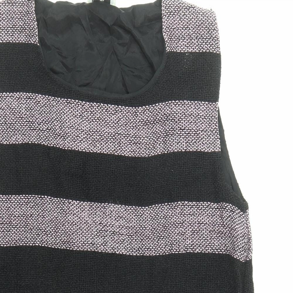 Masai Womens Black Colourblock Cotton Basic Tank Size M Round Neck