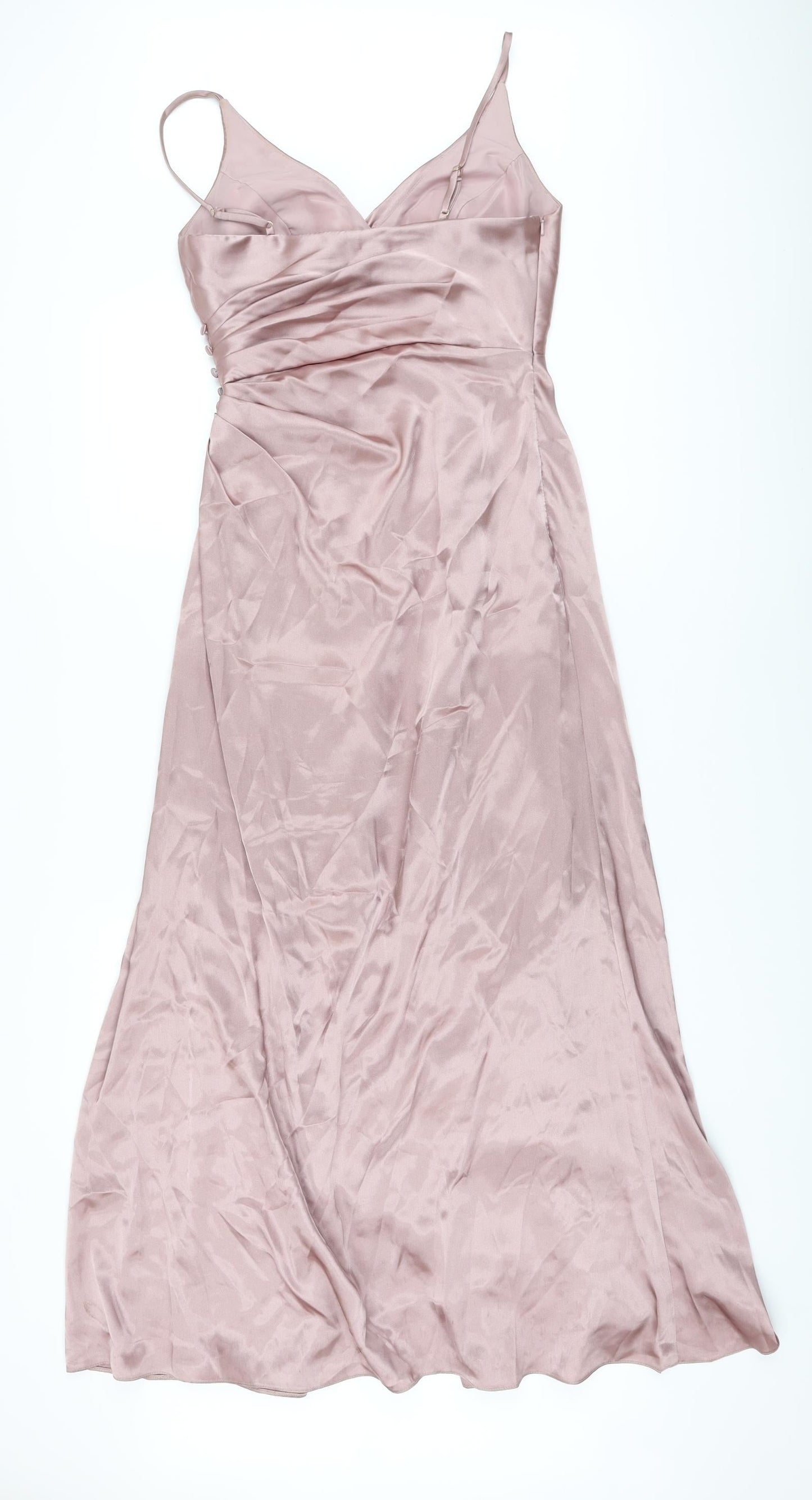 Galina Signature Womens Pink Polyester Maxi Size 4 Sweetheart Zip