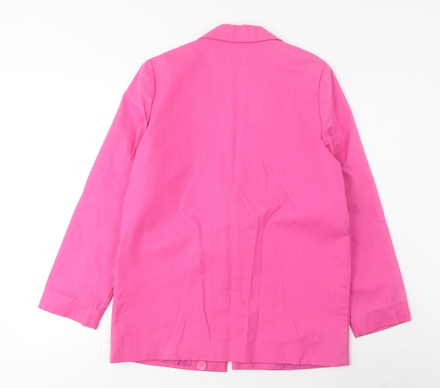 Topshop Womens Pink Jacket Blazer Size 10 Button - Pockets