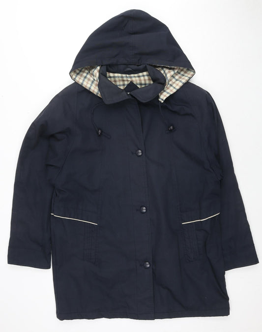 Amari Womens Blue Jacket Size M Button