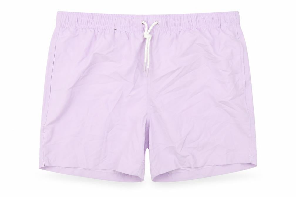Marks and Spencer Mens Purple Polyester Bermuda Shorts Size 2XL L6 in Regular Drawstring - Swim Shorts