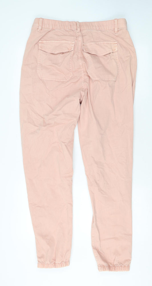 Marks and Spencer Womens Pink Cotton Skinny Jeans Size 16 L29 in Regular