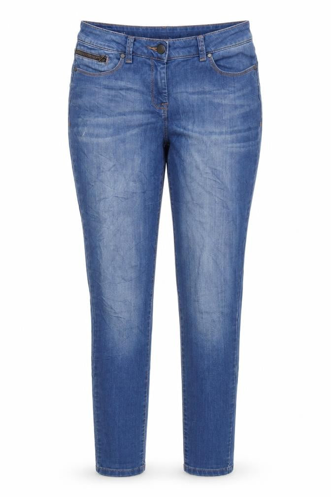 NEXT Womens Blue Polyester Skinny Jeans Size 12 L31 in Regular Zip