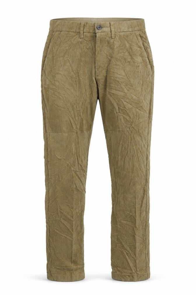 Marks and Spencer Mens Brown Cotton Trousers Size 28 in L29 in Slim Zip - Pockets