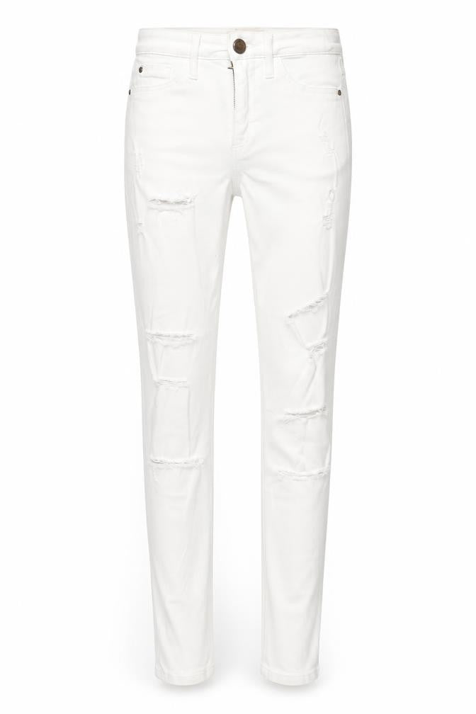 River Island Womens White Cotton Skinny Jeans Size 6 L30 in Regular Zip