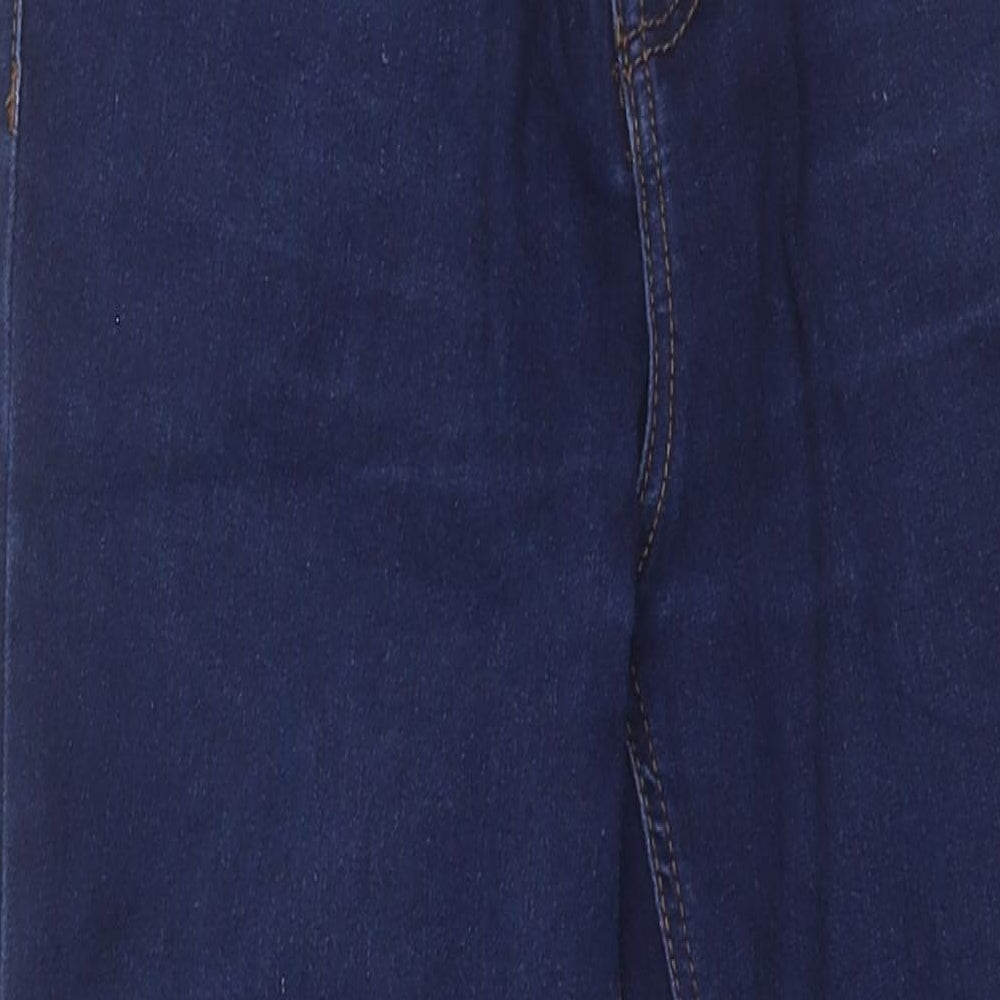 New Look Womens Blue Cotton Skinny Jeans Size 6 L27 in Regular Zip