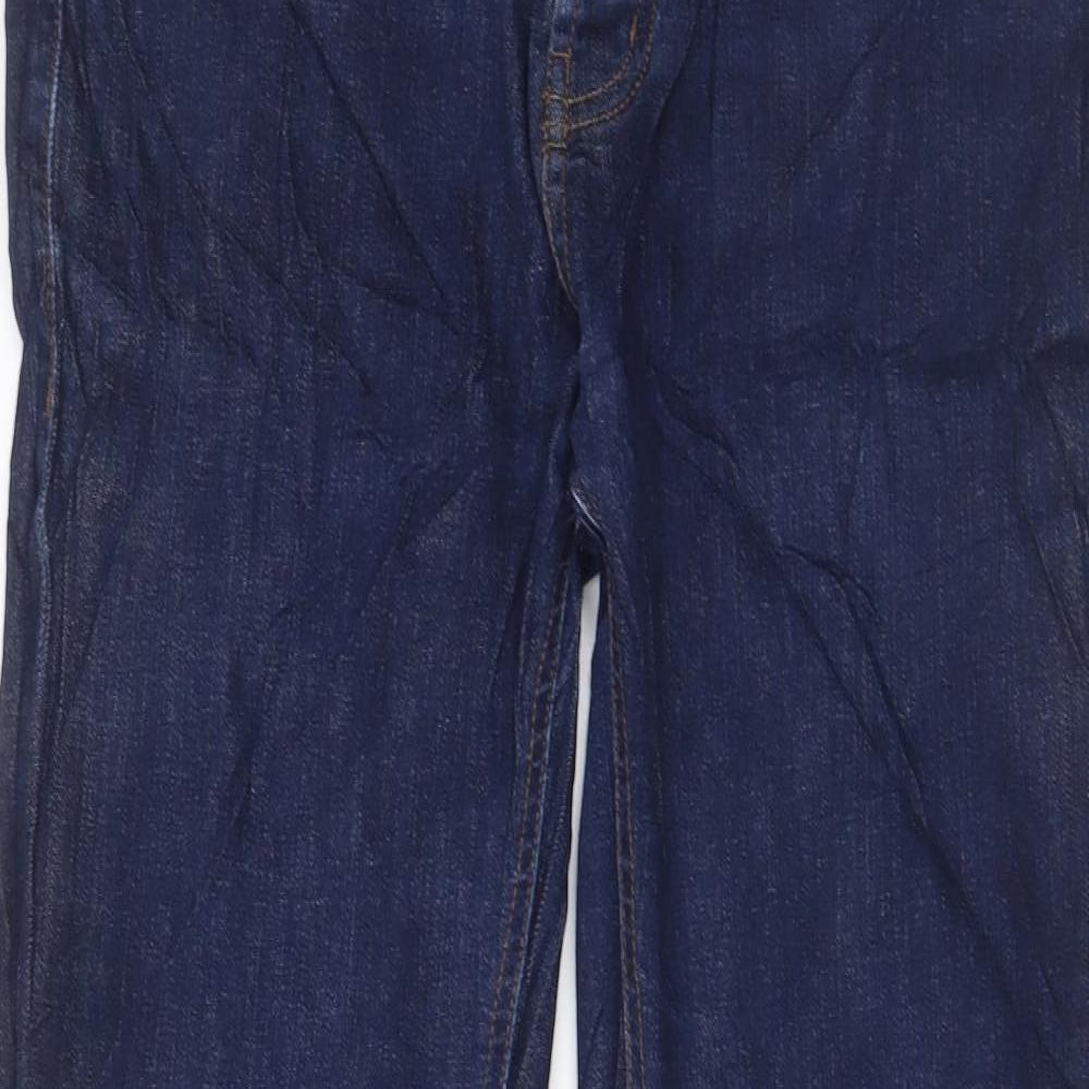 Denim & Co. Mens Blue Cotton Straight Jeans Size 32 in L30 in Slim Zip - Pockets