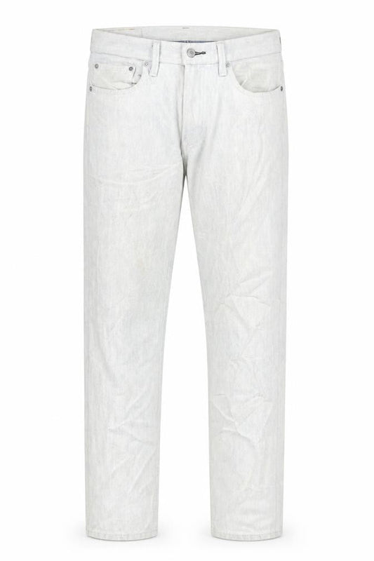 Levi's Mens Grey Cotton Straight Jeans Size 32 in L32 in Regular Zip - Pockets