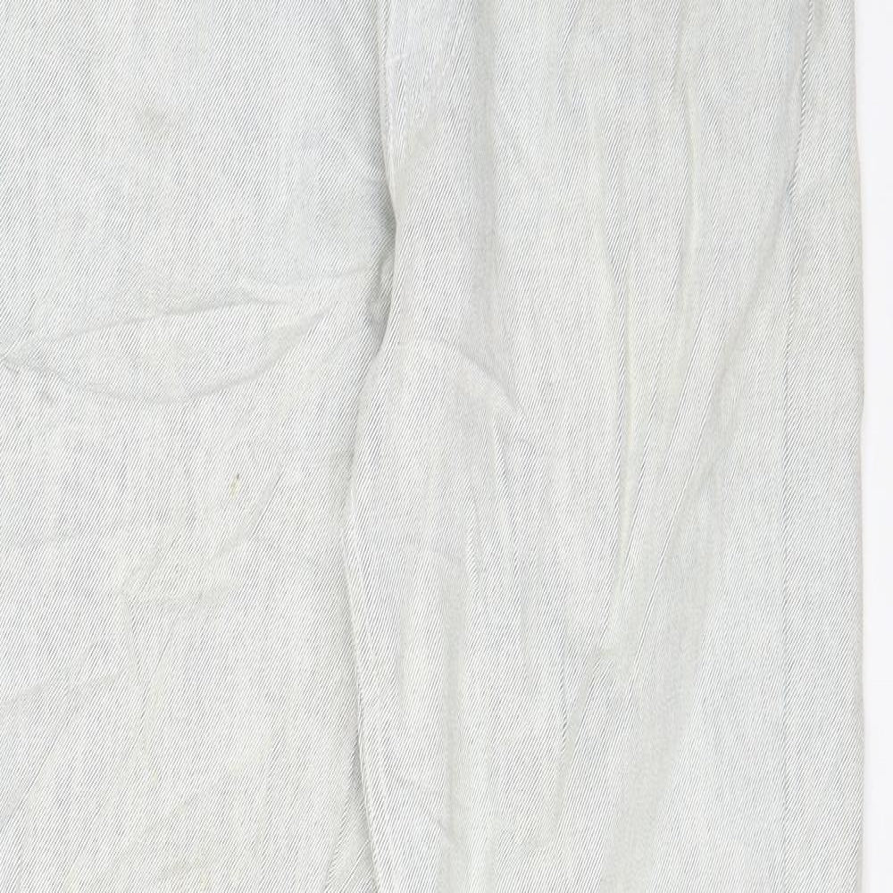 Levi's Mens Grey Cotton Straight Jeans Size 32 in L32 in Regular Zip - Pockets