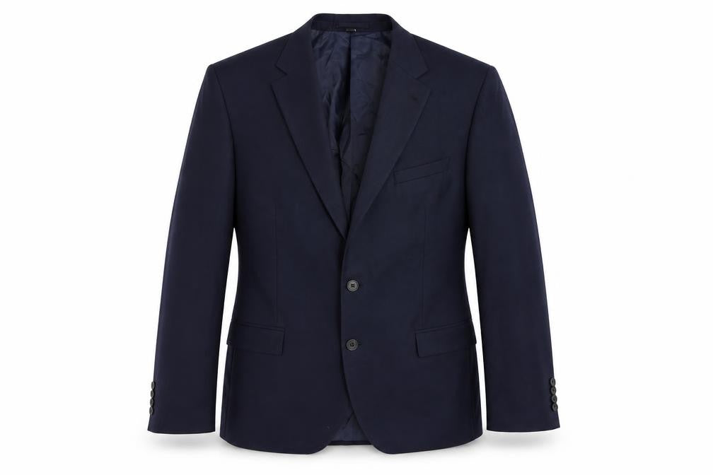 Marks and Spencer Mens Blue Polyester Jacket Suit Jacket Size 46 Regular