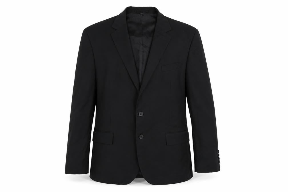 Marks and Spencer Mens Black Polyester Jacket Suit Jacket Size 44 Regular