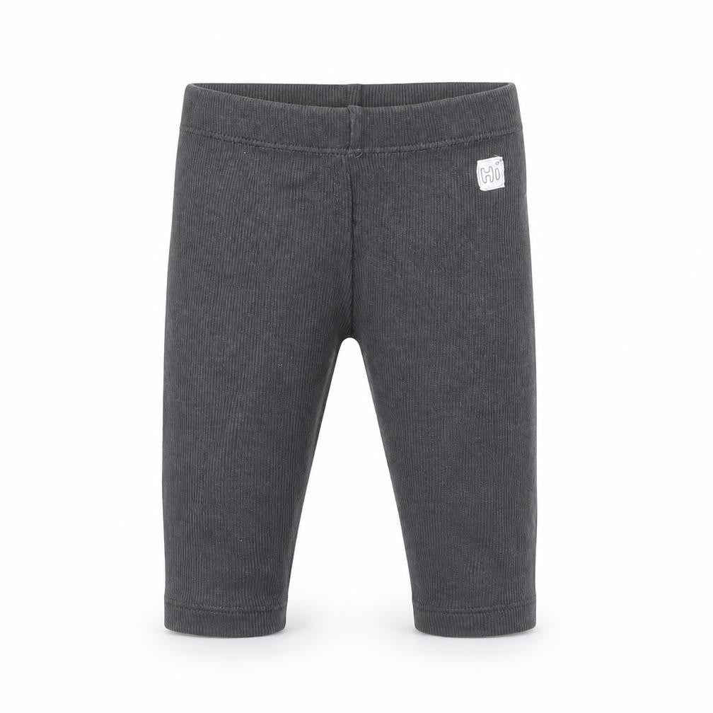 Front view of Marks & Spencer Baby Grey Cotton Jogger Leggings, size 0-3, Months Pullover